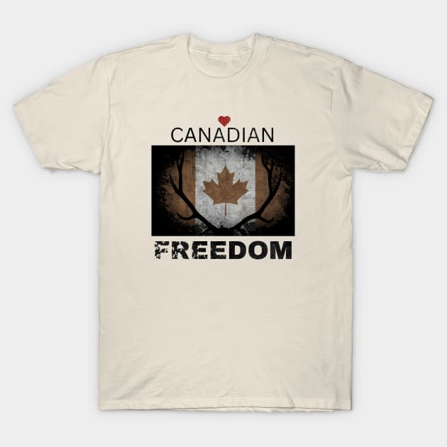 Love Canadian Freedom T-Shirt by Shop Tee Depot